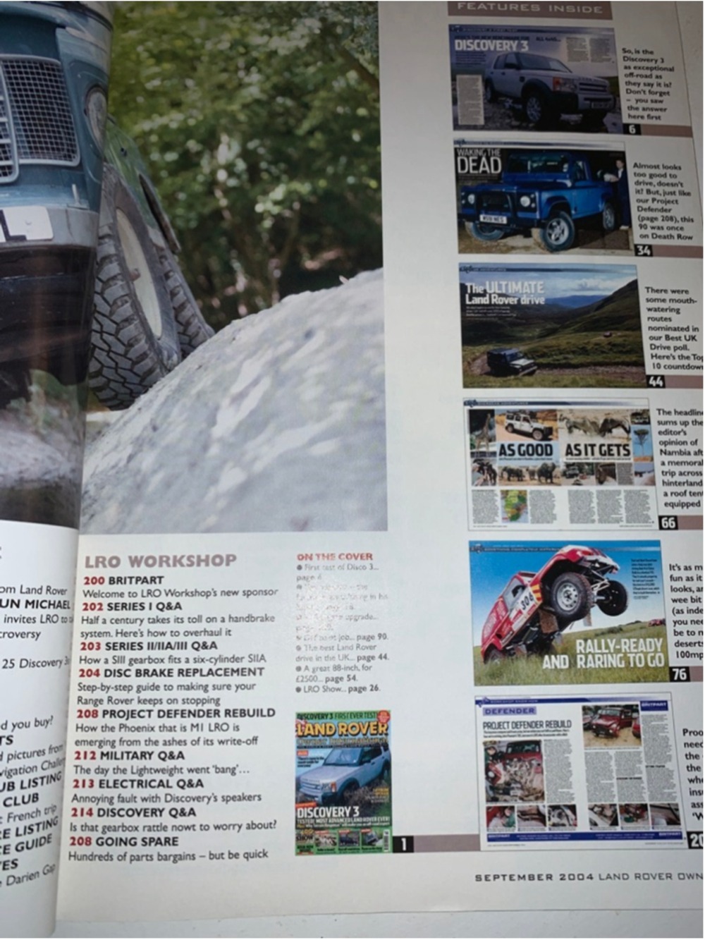 September 2004 Land Rover Owner International Magazine - Picture 4 of 9